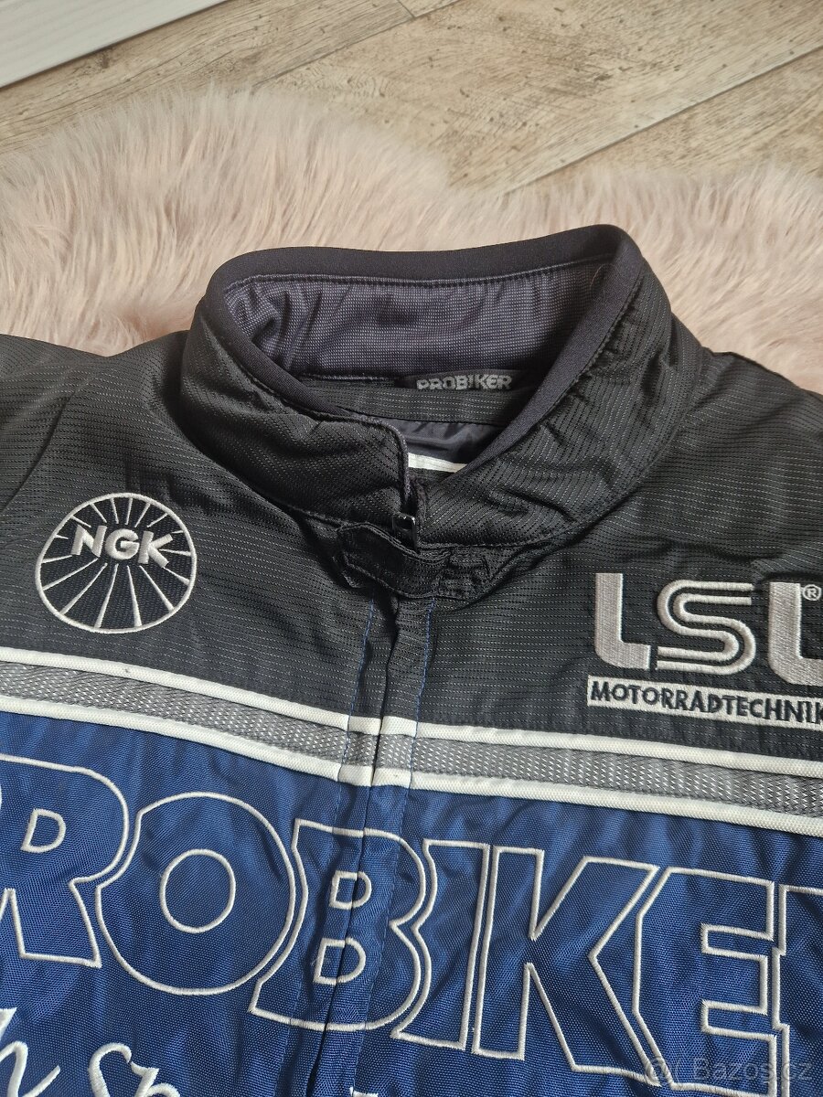 Dámská motorkářská bunda, tmavě modrá - 3