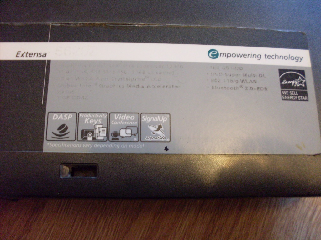 Prodám notebook ACER EXTENSA 5620Z - 3