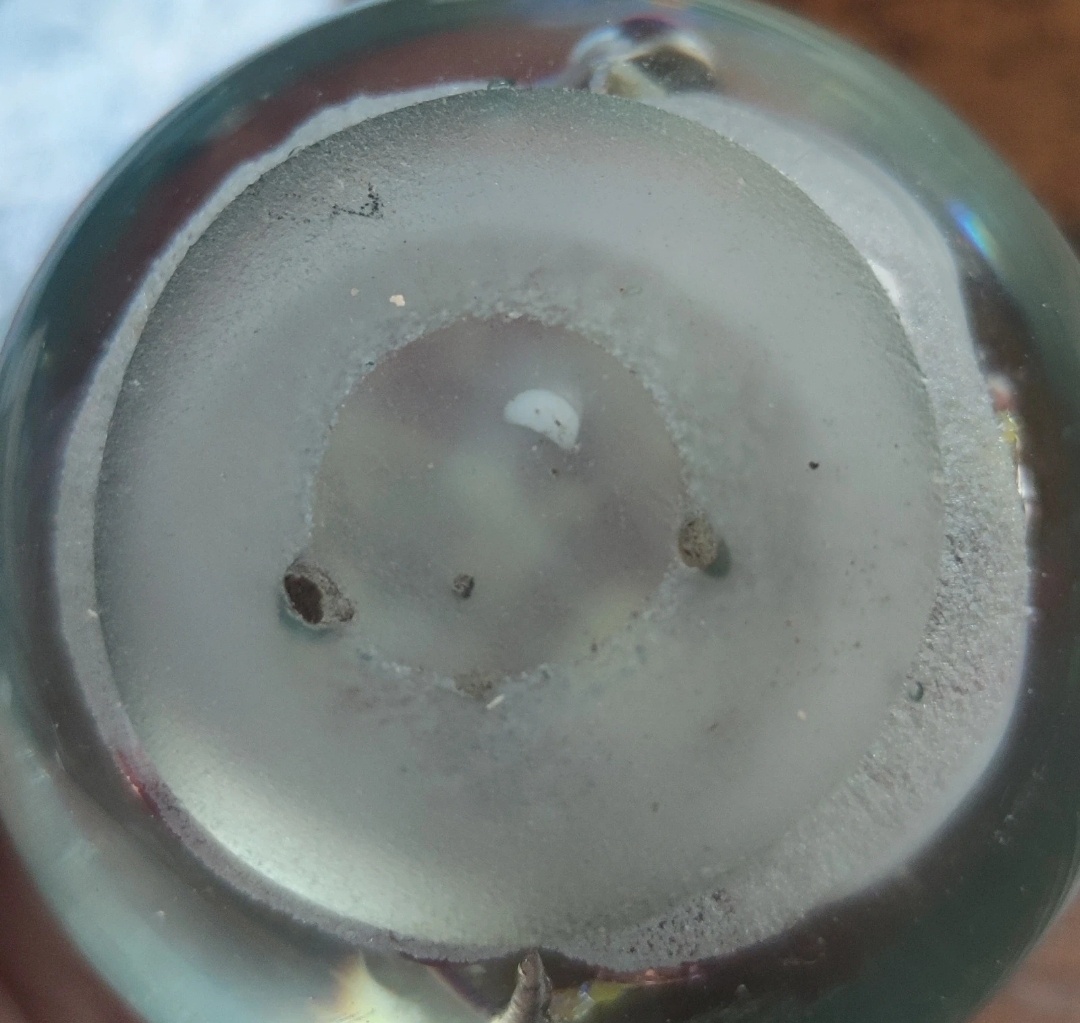 Staré retro skleněné těžítko - 3