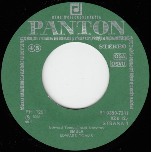 Edward Tomas – Smůla / Tornádo Dat A Pojmů ( SP ) - 3
