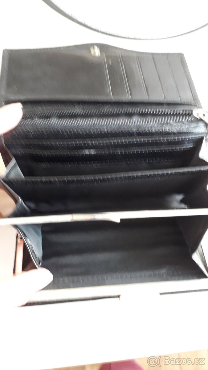 Peněženka černá dámská kožená - 3