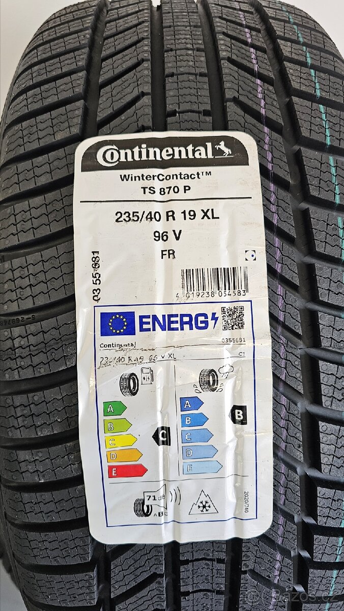 Zimní pneumatiky 235/40/19, Continental, DOT3223 - 3