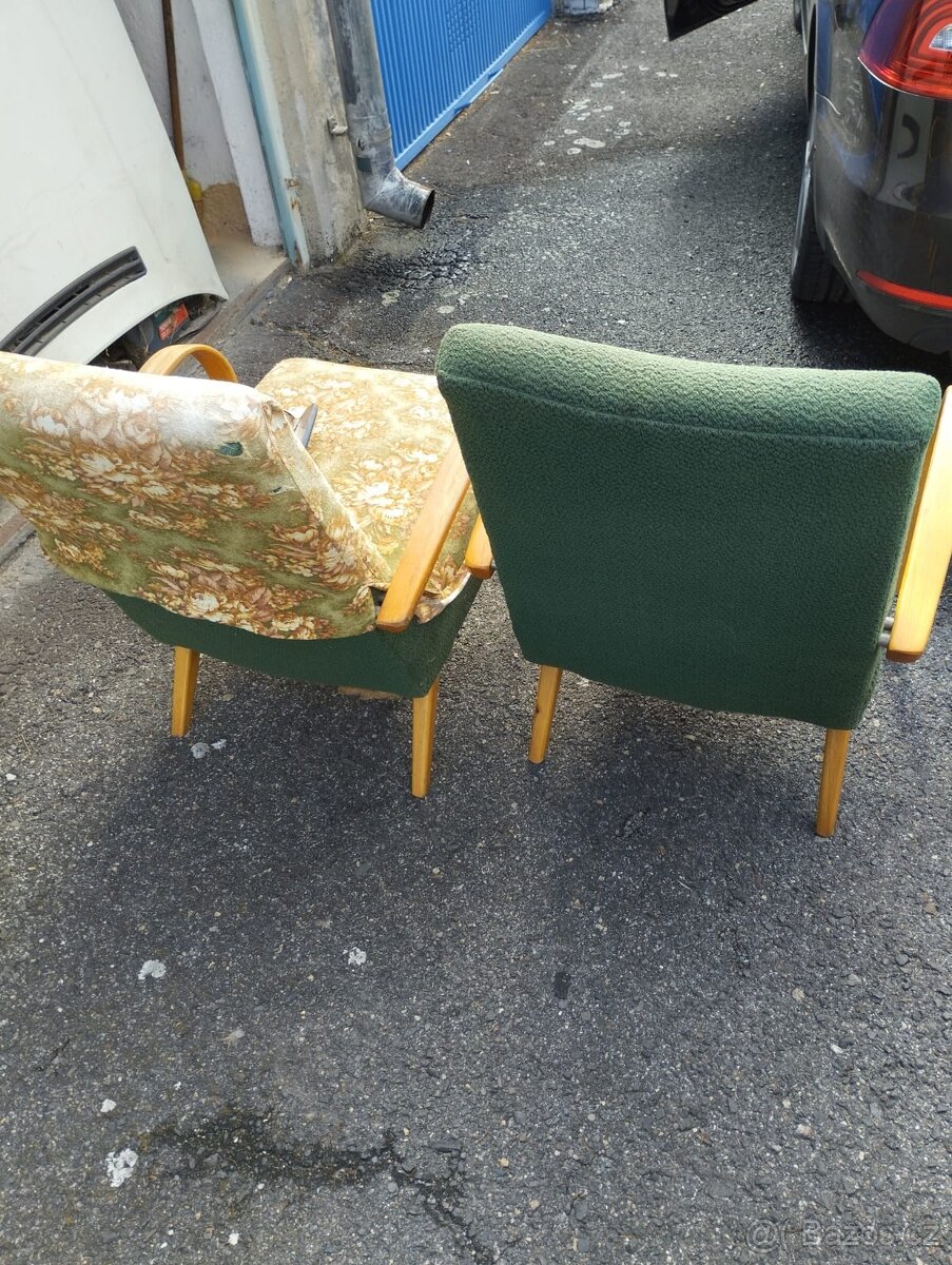 Retro křesla a stolek - 3