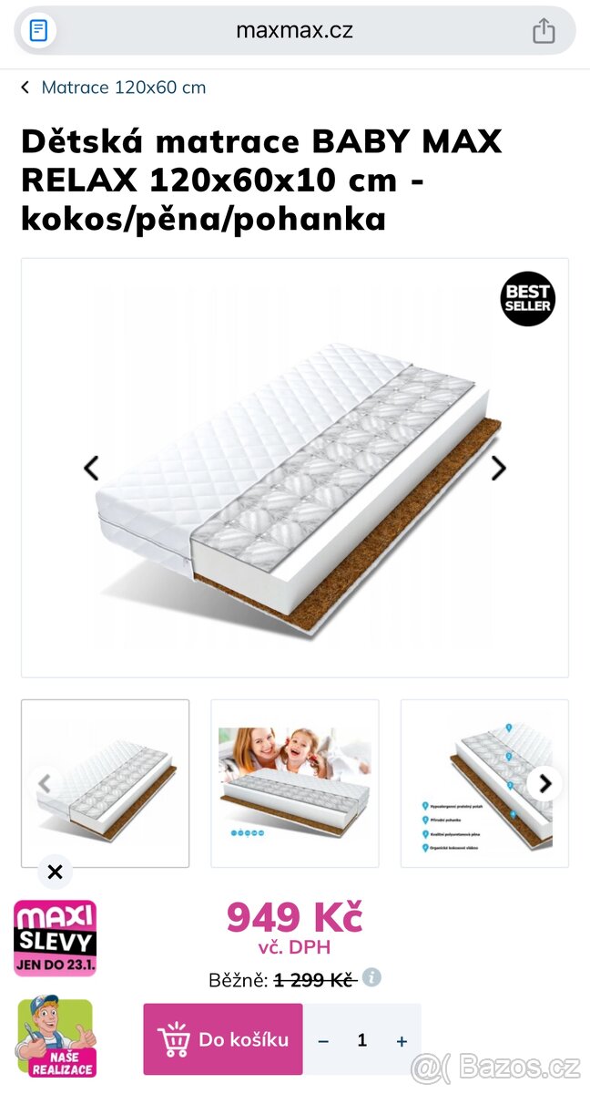 Postýlka s matraci - 3