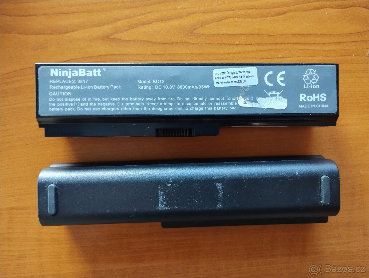 Extended baterie Pa3817u pro notebooky Toshiba (7hod) - 3