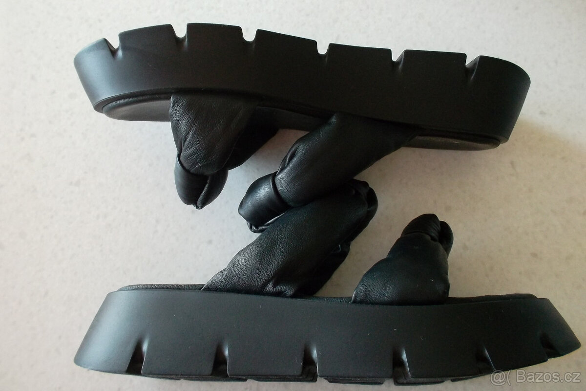 Kate Gray-NOVÉ kožené sandály/sandálky/pantofle, vel. 41-42 - 3