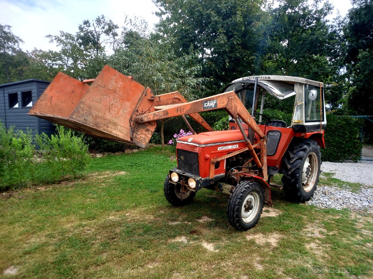 Zetor 4712, platné doklady, čelní nakladač, nové gumy - 3