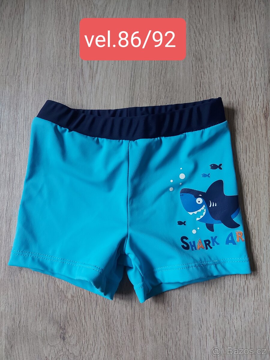 Chlapecké plavky vel.86/92,koupací čepice - 3
