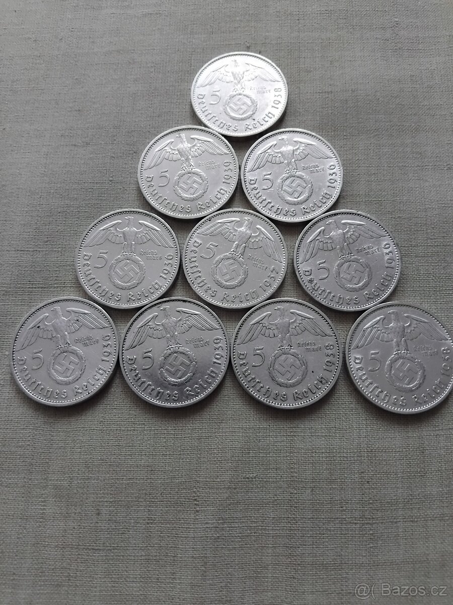 Prodám 10 kusu 5 Marek Nemecko - 3