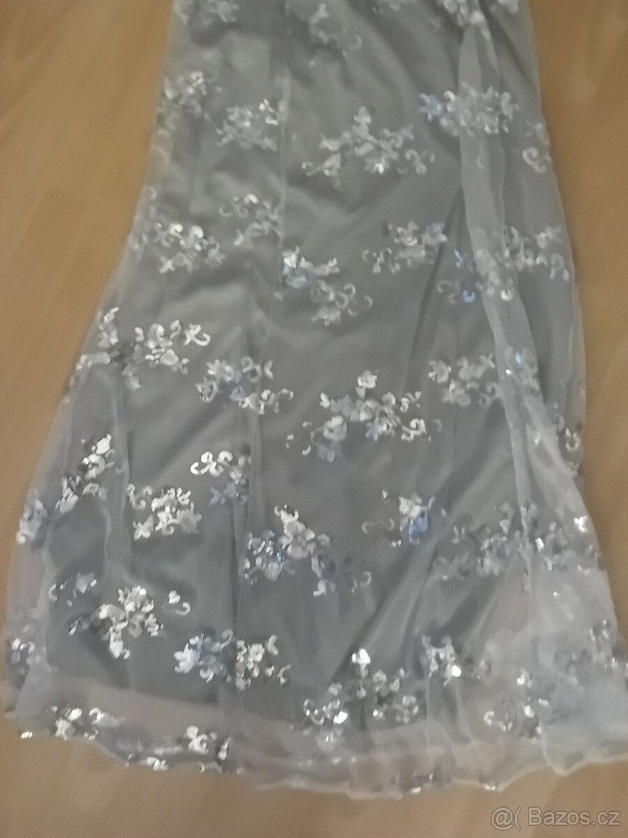 Krásné třpytivé NOVÉ šaty - třeba do tanečních, vel. M, - 3