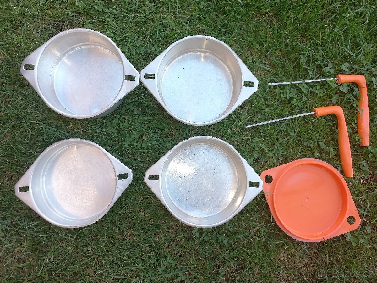 Prodám retro hliníkový jídlonosič - 3