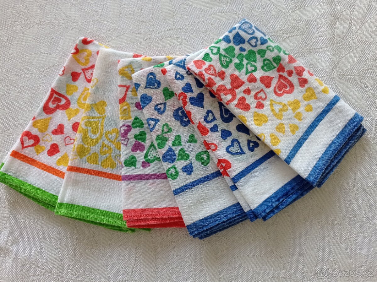 Kapesníky dětské, dámské a pánské - 3