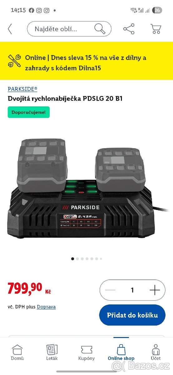 PARKSIDE Dvojitá rychlonabíječka PDSLG 20 B1 - 3