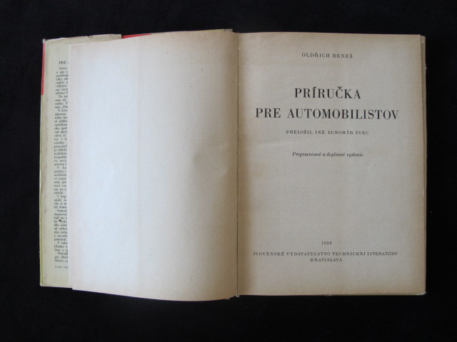 Príručka pre automobilistov O.Beneš, technická literatúra - 3