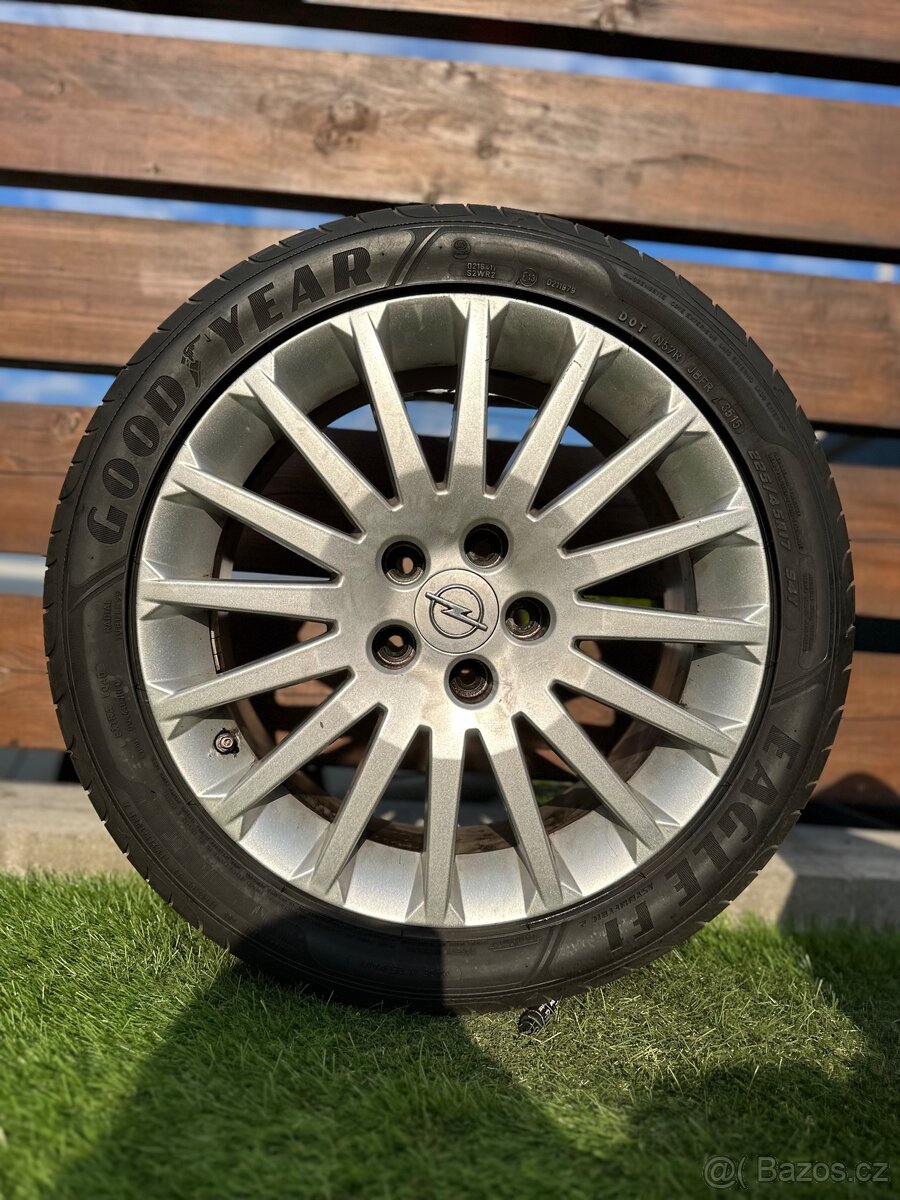 Alu kola 5x110 r17 s letním pneu (Astra) - 3