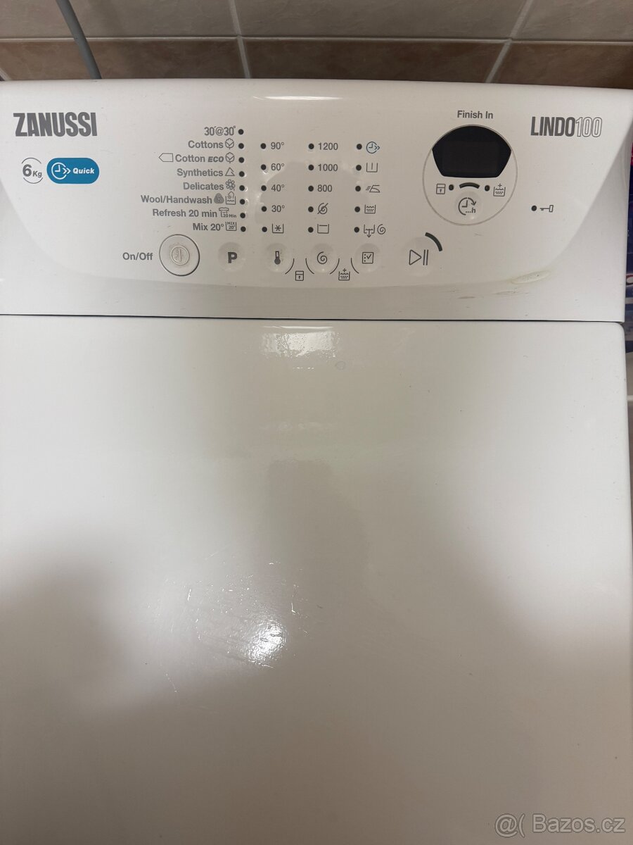 Pračka Zanussi s vrchním plněním a objemem 6 kg - 3