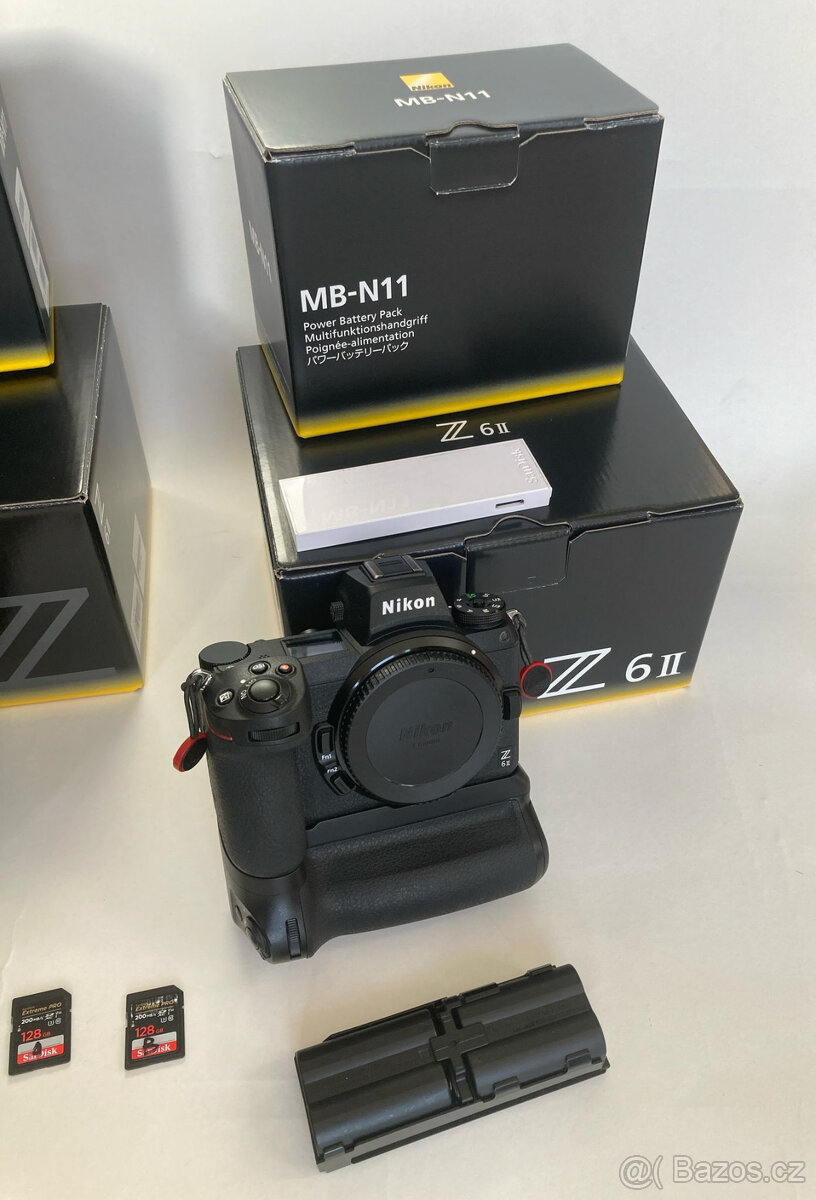 2x Nikon Z6II + MB-N11 + SD 128GB + čtečka - 3