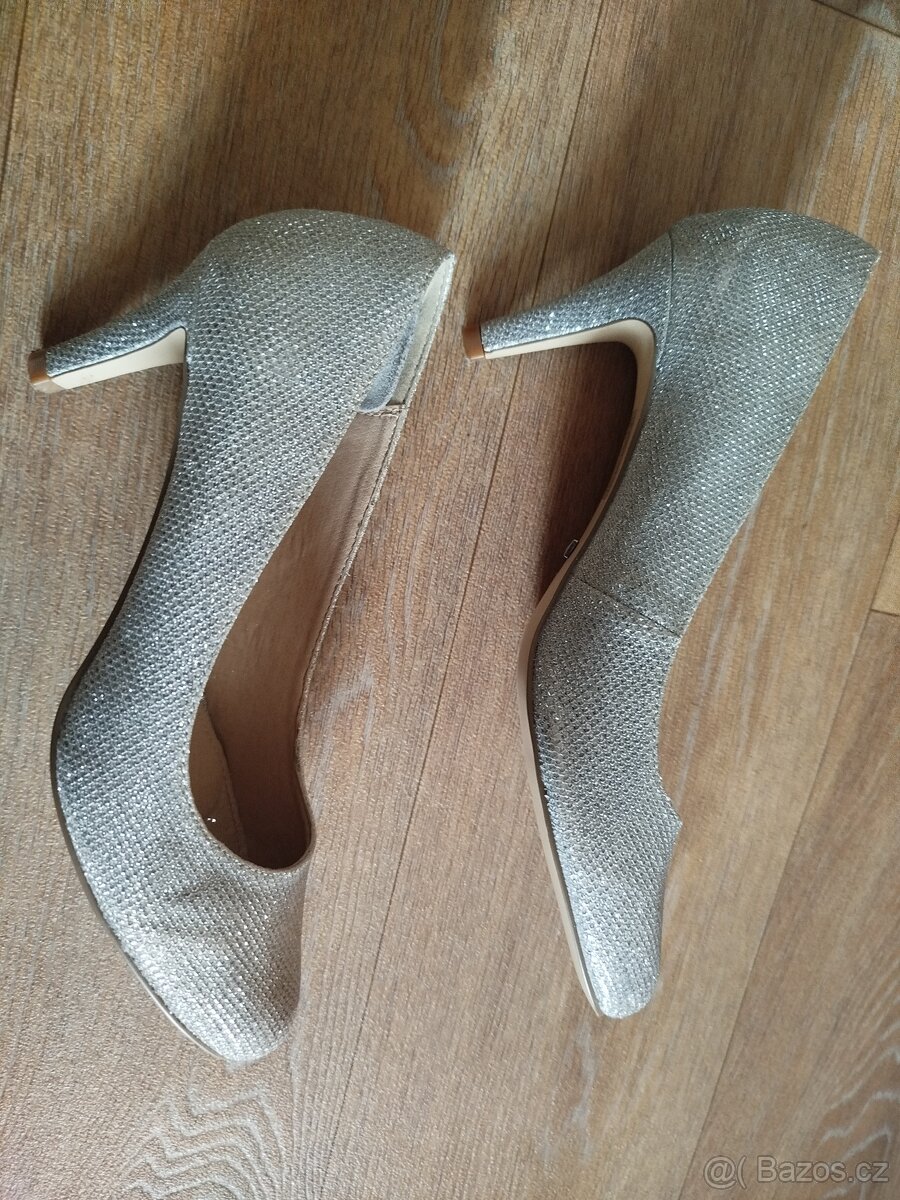 Stříbrné lodičky Buffalo, vel. 38 - 3