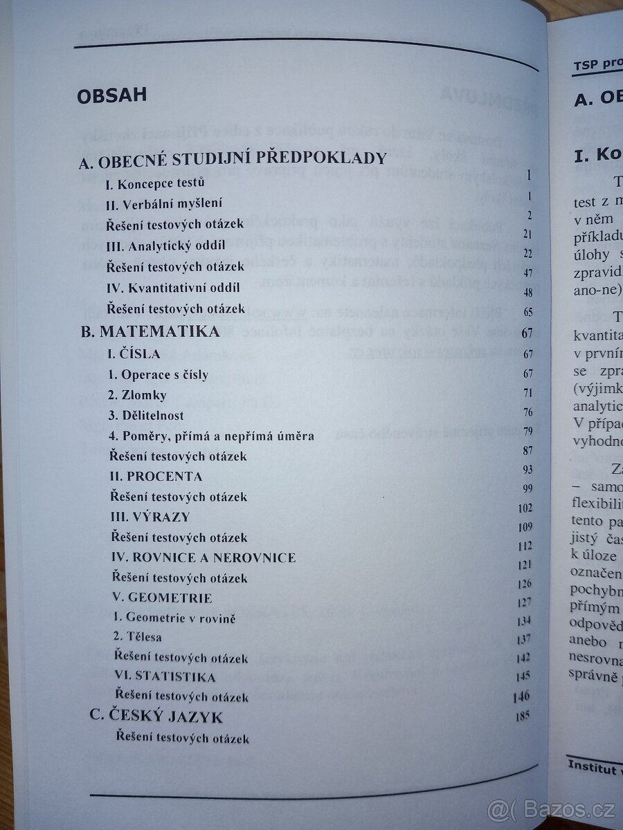 Testy studijní předpokladů pro střední školy - 3