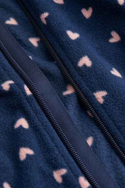 ☘️ Srdíčková MIKINA H&M fleecová tmavá vel. 98/104 ☘️ - 3