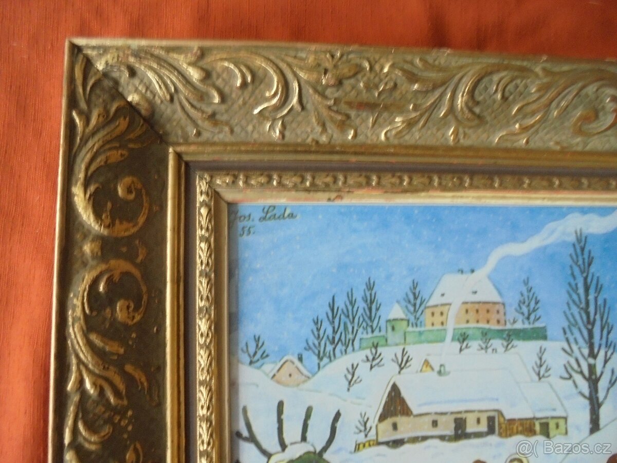 Josef Lada Děti v zimě 1955 - 3