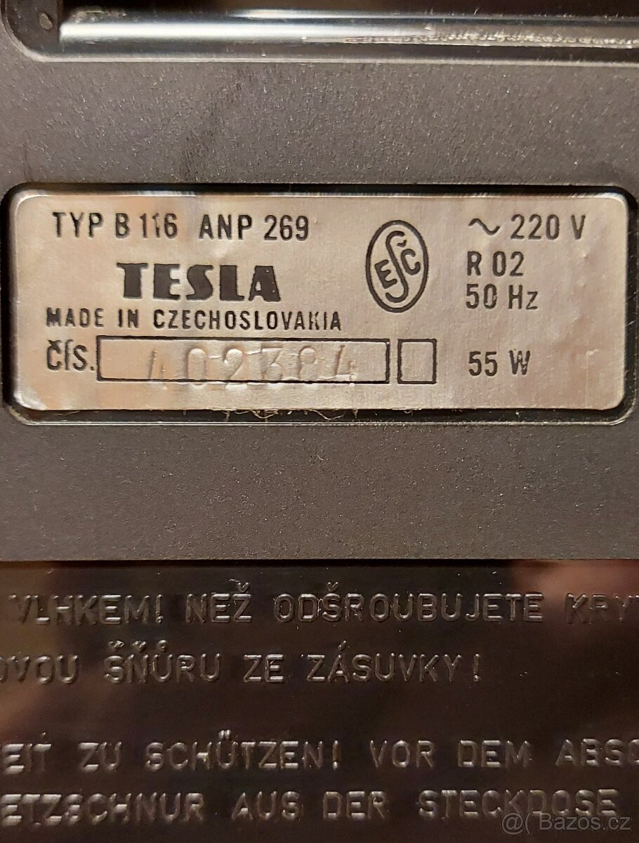 MAGNETOFON TESLA B 116 PRODÁM - 3