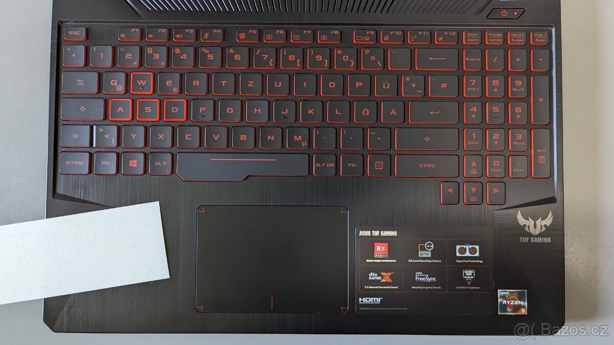 ASUS TUF Gaming FX505DY, 15.6", Ryzen 5, RX 560X, 8/512 SSD - 3