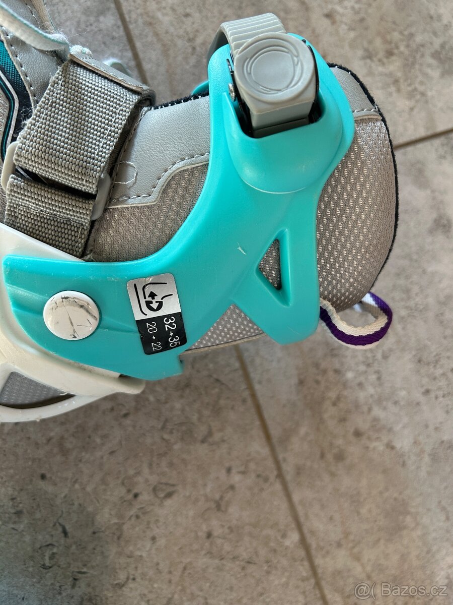 Dívčí lední brusle Decathlon vel.32-35 - 3