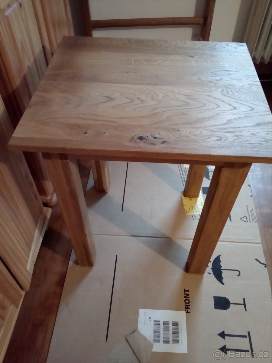 Prodám dubový stůl 65 x 58 cm - 3
