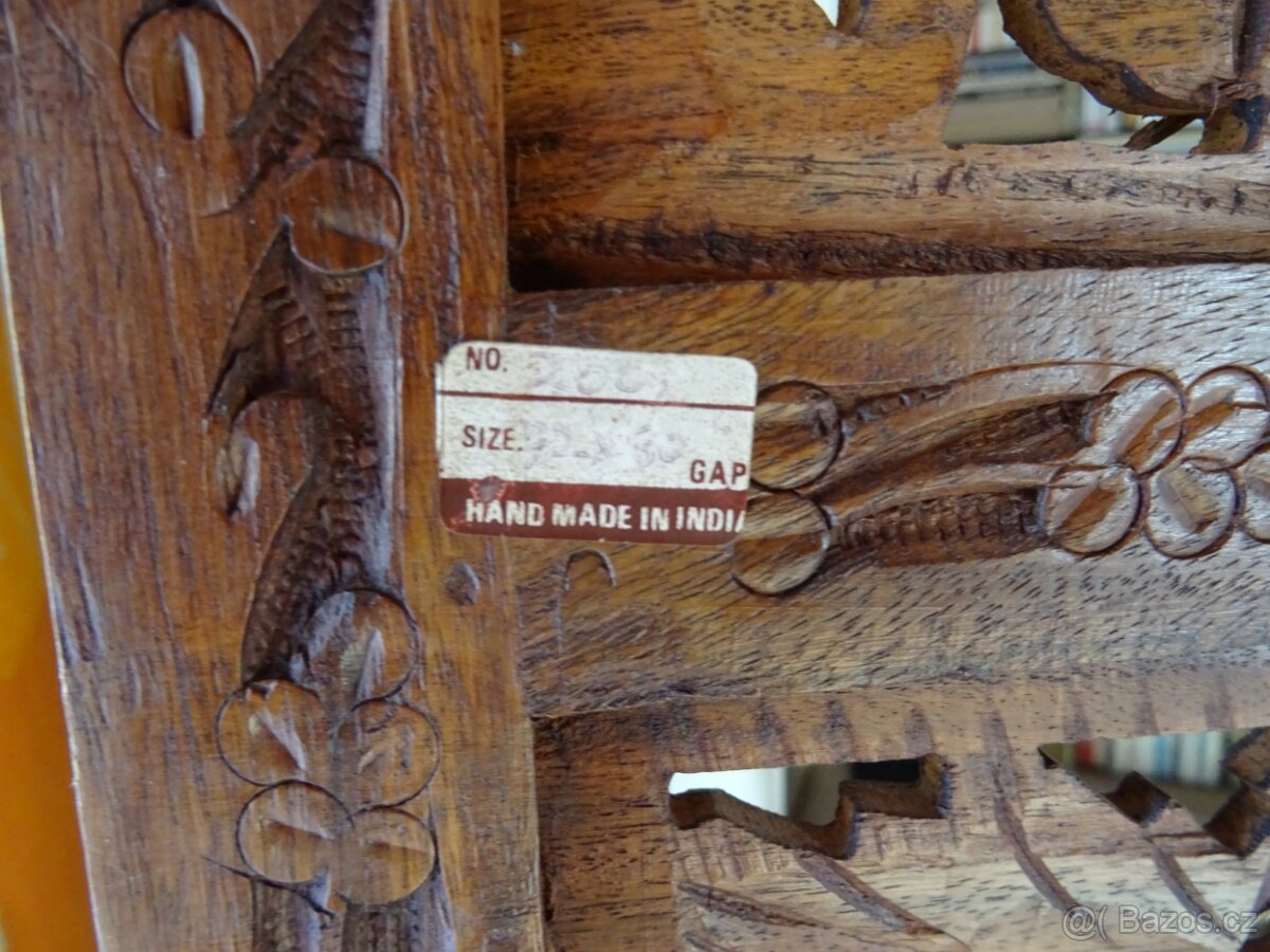 prodám orig. indický dřevěný paraván - 3