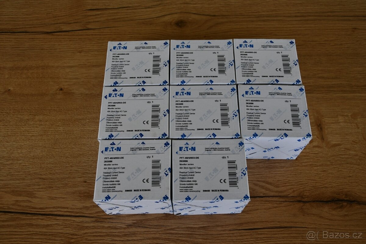 Prodám nový Proudový chránič EATON PL7 40/4/0,03 - 3