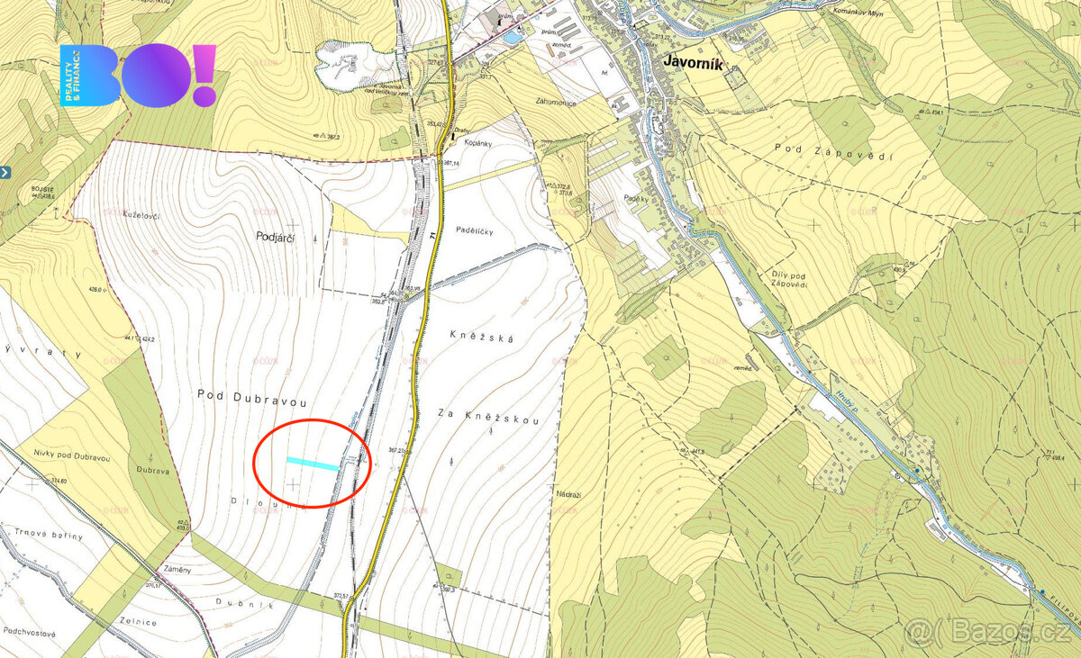 Prodej pole, 3594 m², Javorník nad Veličkou - 3