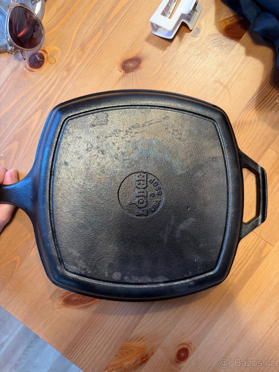Litinová grilovací pánev lodge - 3