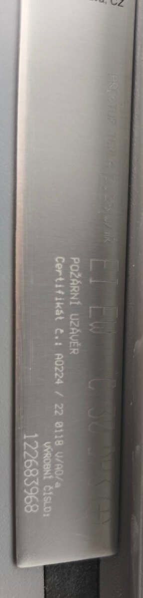 Protipožární dveře a zárubně 90 levé, nové - 3