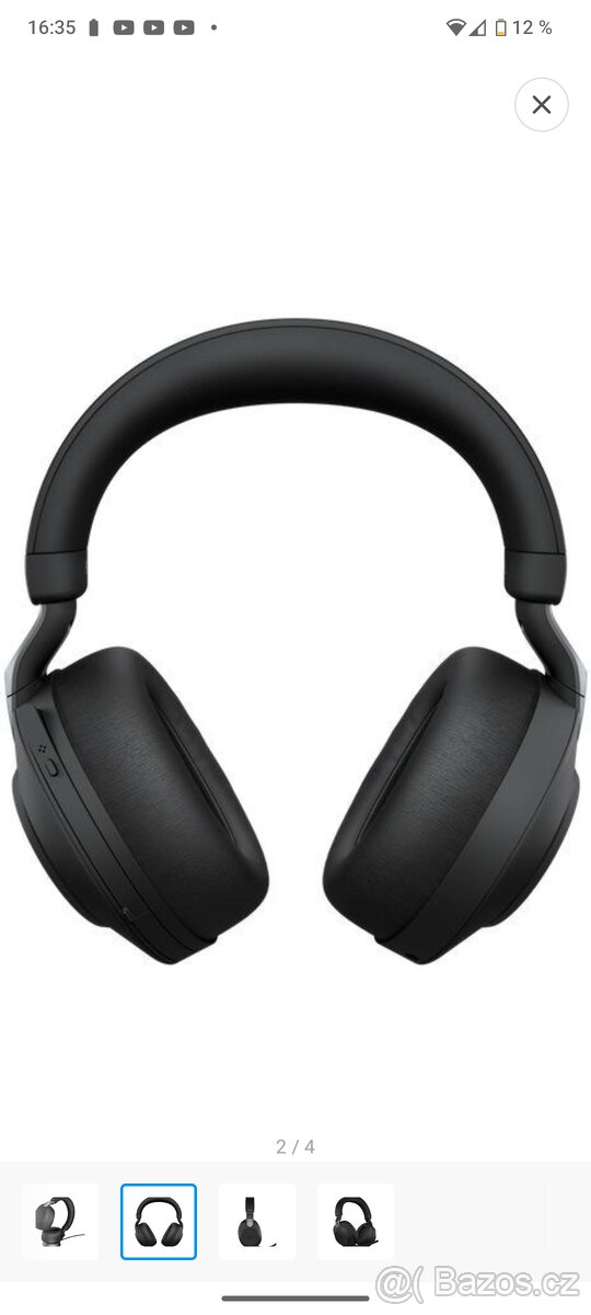 Profi prémiová sluchátka Jabra Evolve2 85 MS Stereo - 3