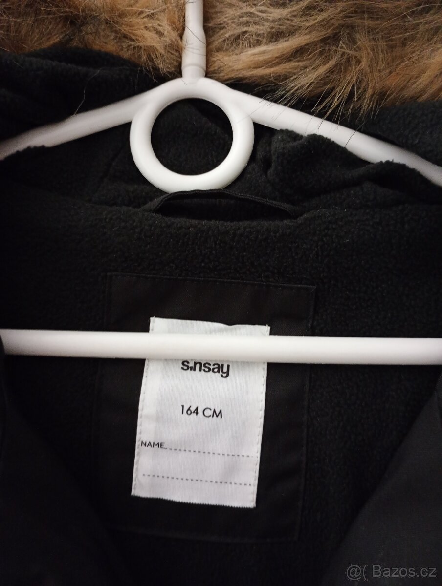 Nová zimní dlouhá bunda unisex vel.164 - 3