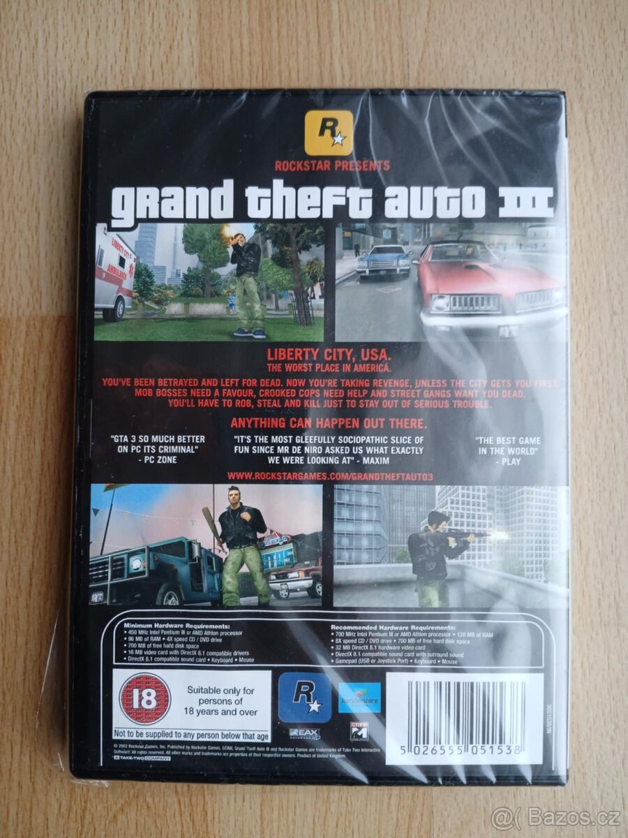 PC hra Grand theft auto III zabalená - 3