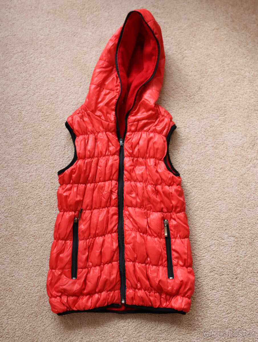 Dětská vesta s kapucí 122-134 - 3