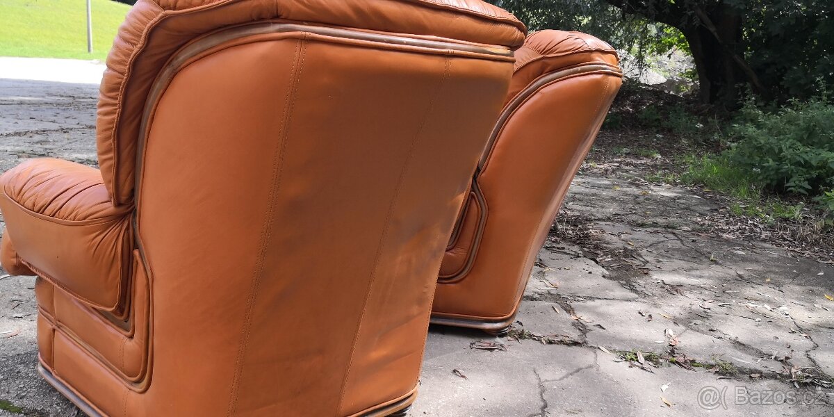 Kožená sedací souprava 3+1+1 - 3