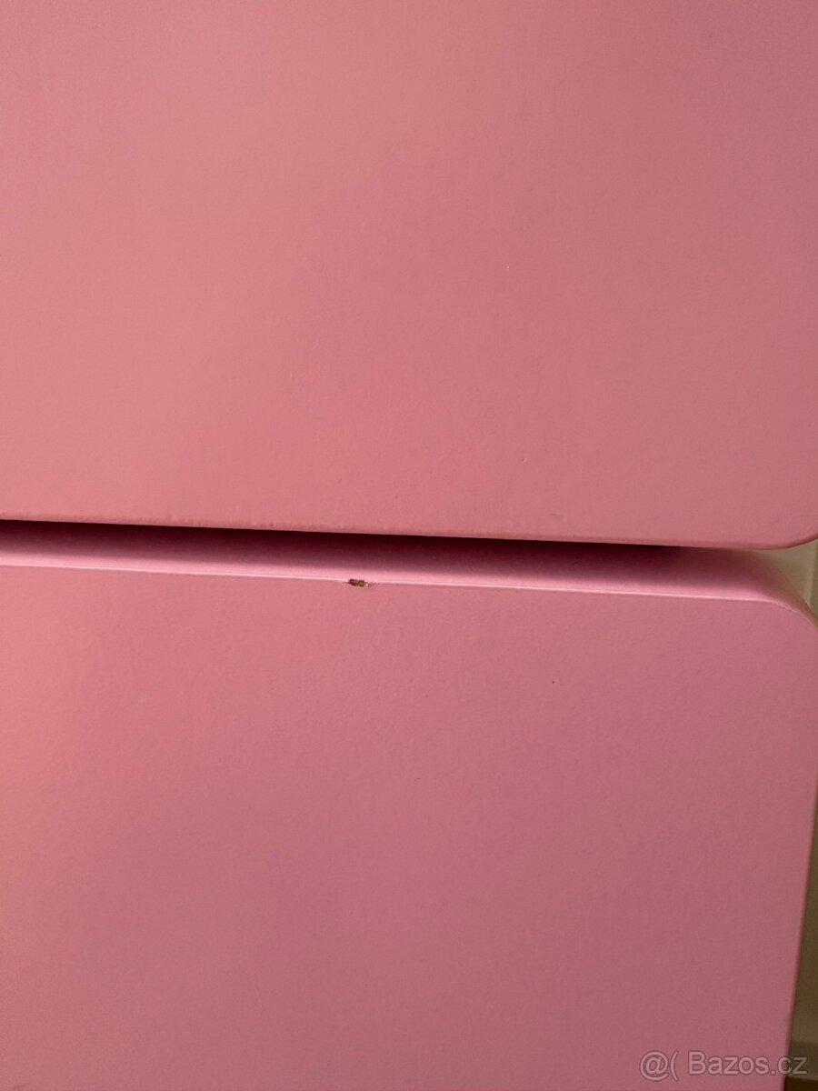 Dětská skříň Ikea stuva růžová - 3