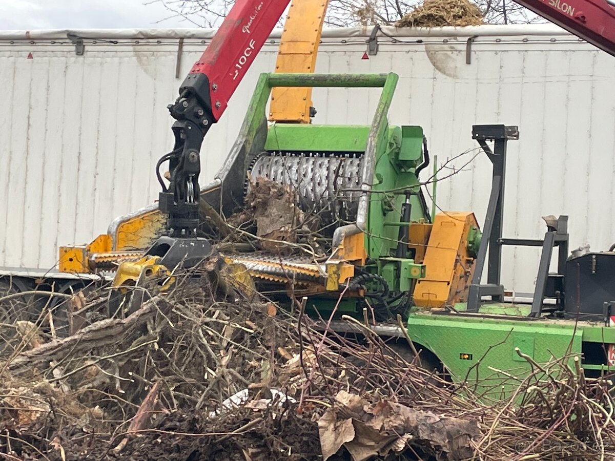 Štěpkování dřeva, drcení dřeva, štěpka, zpracování biomasy - 3