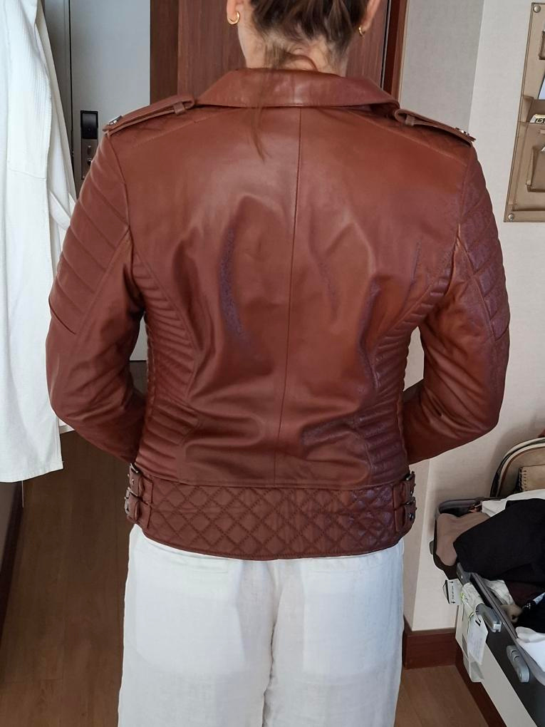 Dámská ,nová kožená bunda - 3