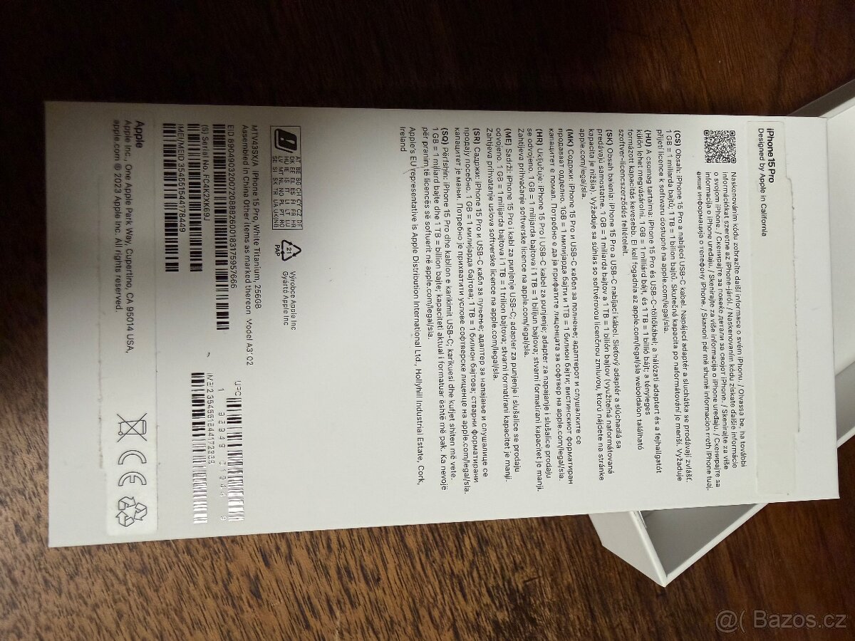 Prodám Apple iPhone 15 PRO 256 GB White Titanum - 3