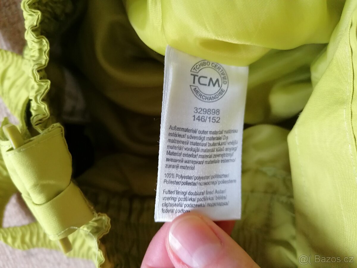 Limetkově žluté lyžařské kalhoty Tchibo, v. 146/152 - 3