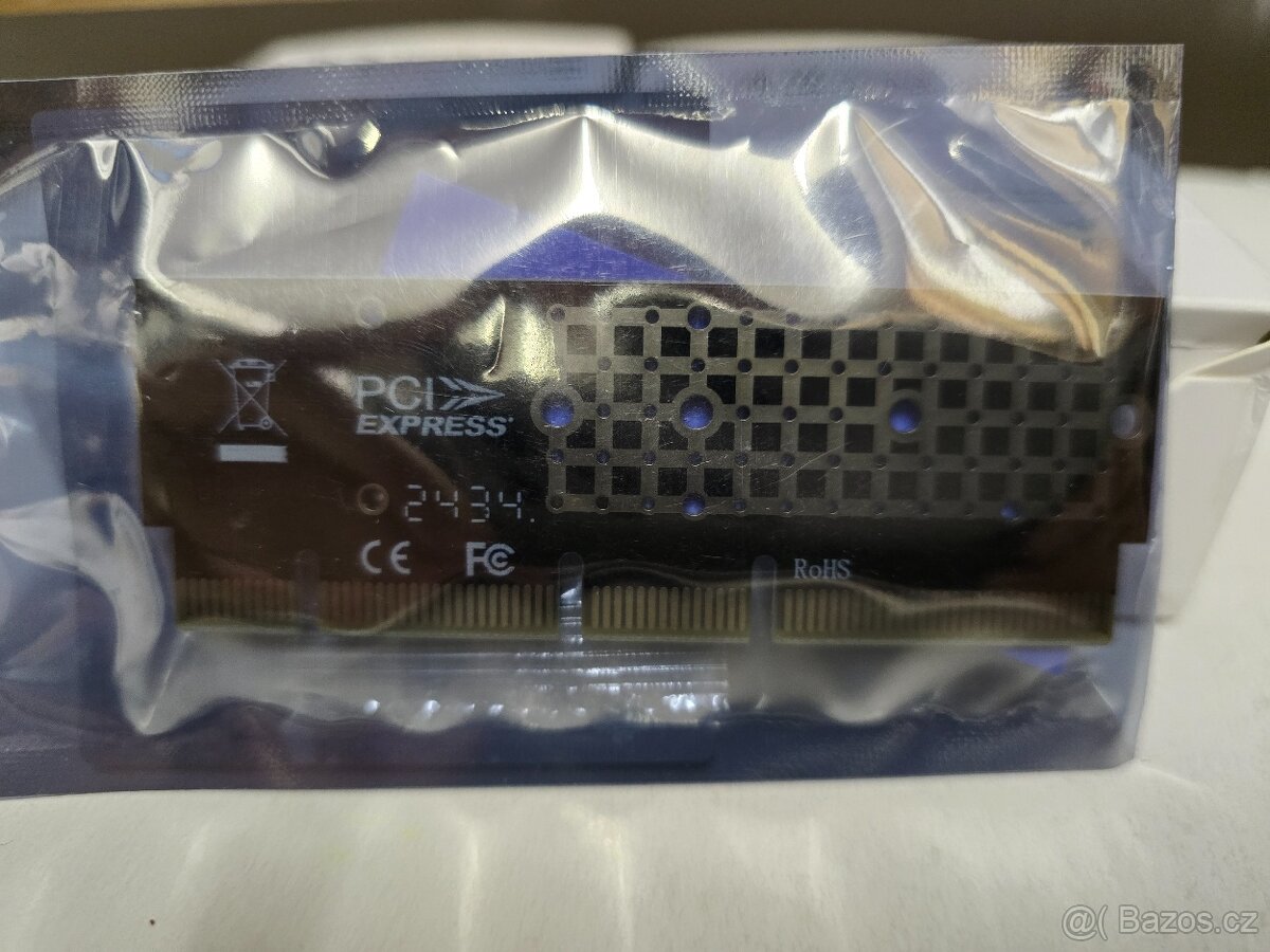 PCI-E adaptér pro M.2 NVME disky do základní desky SLIM + ch - 3