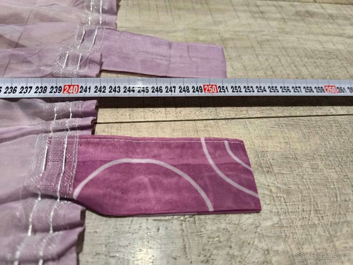 FIALOVÁ ZÁCLONA (137 x 240/250 cm) - 3