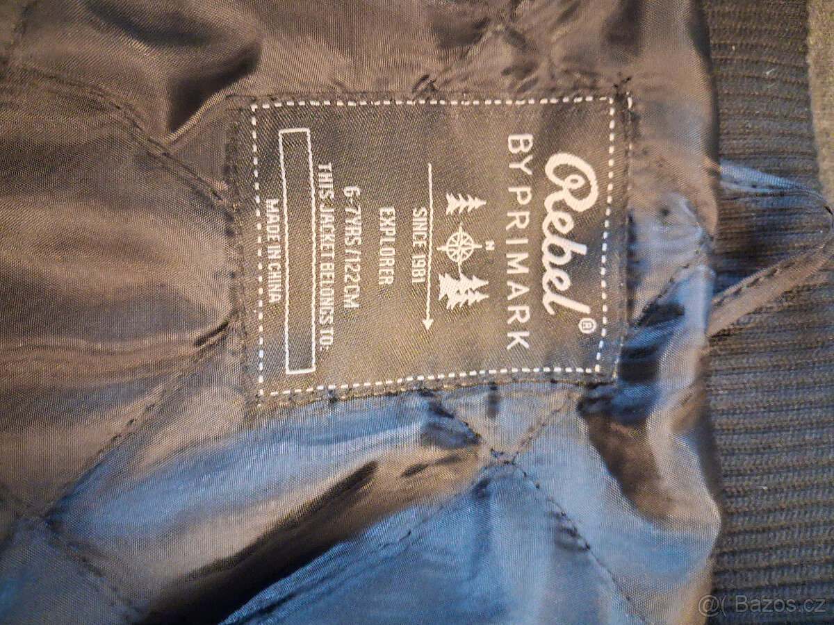 Nová dětská kožená bunda 5-7 let vel. 122 - 3