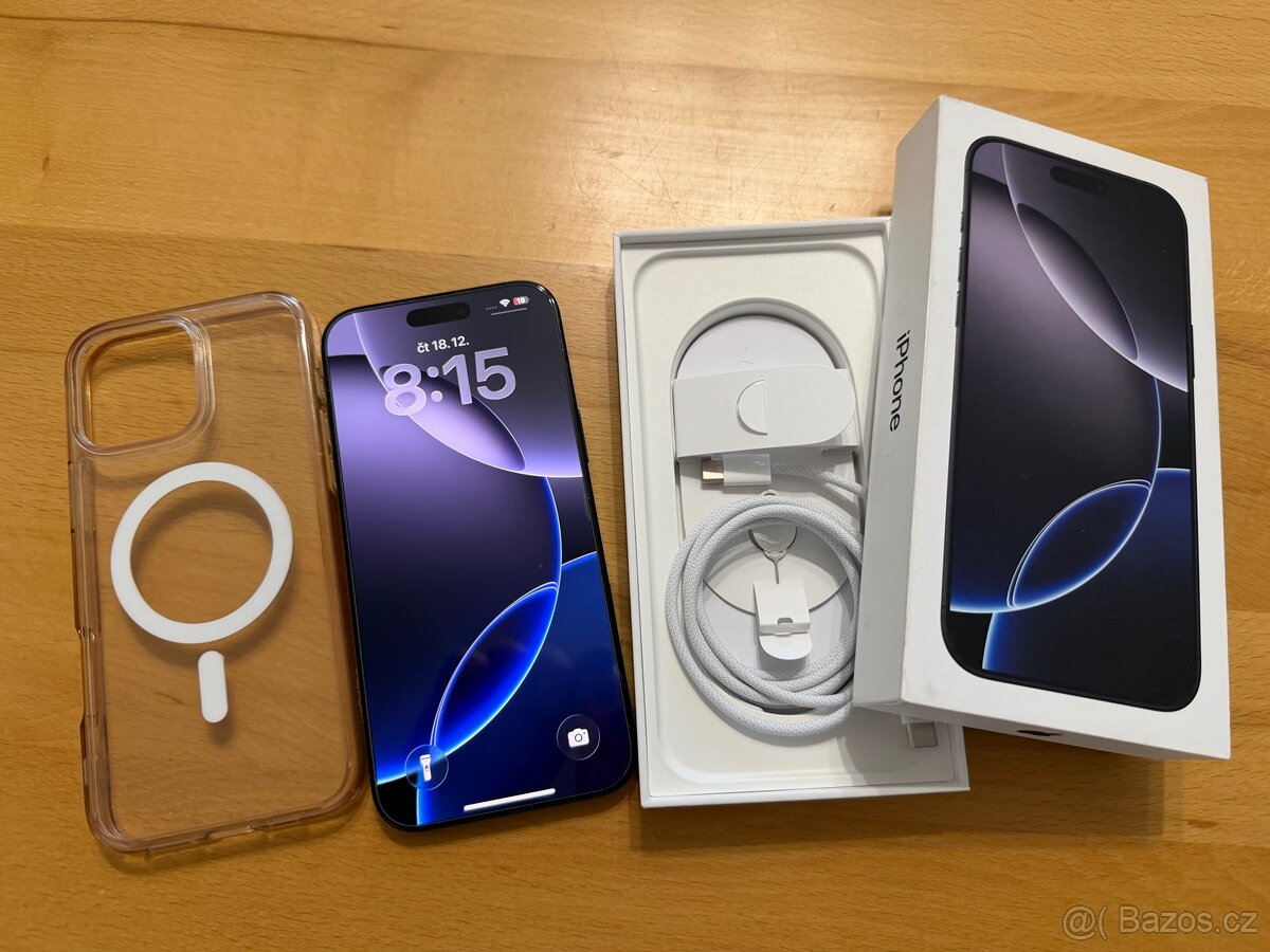 iphone 16 pro max 256gb Titanium Black-ZÁRUKA - 3