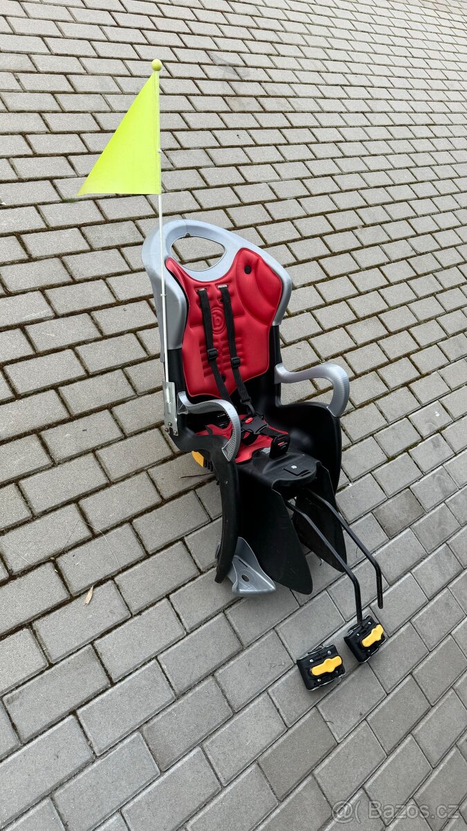 Dětská sedačka na kolo, + dva držáky, na dvě kola - 3