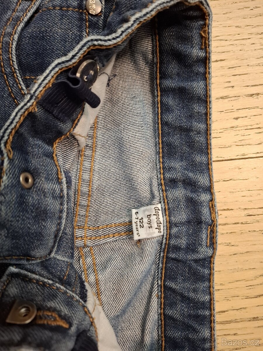 Chlapecké džíny velikost 122 (6-7 let), zánovní - 3